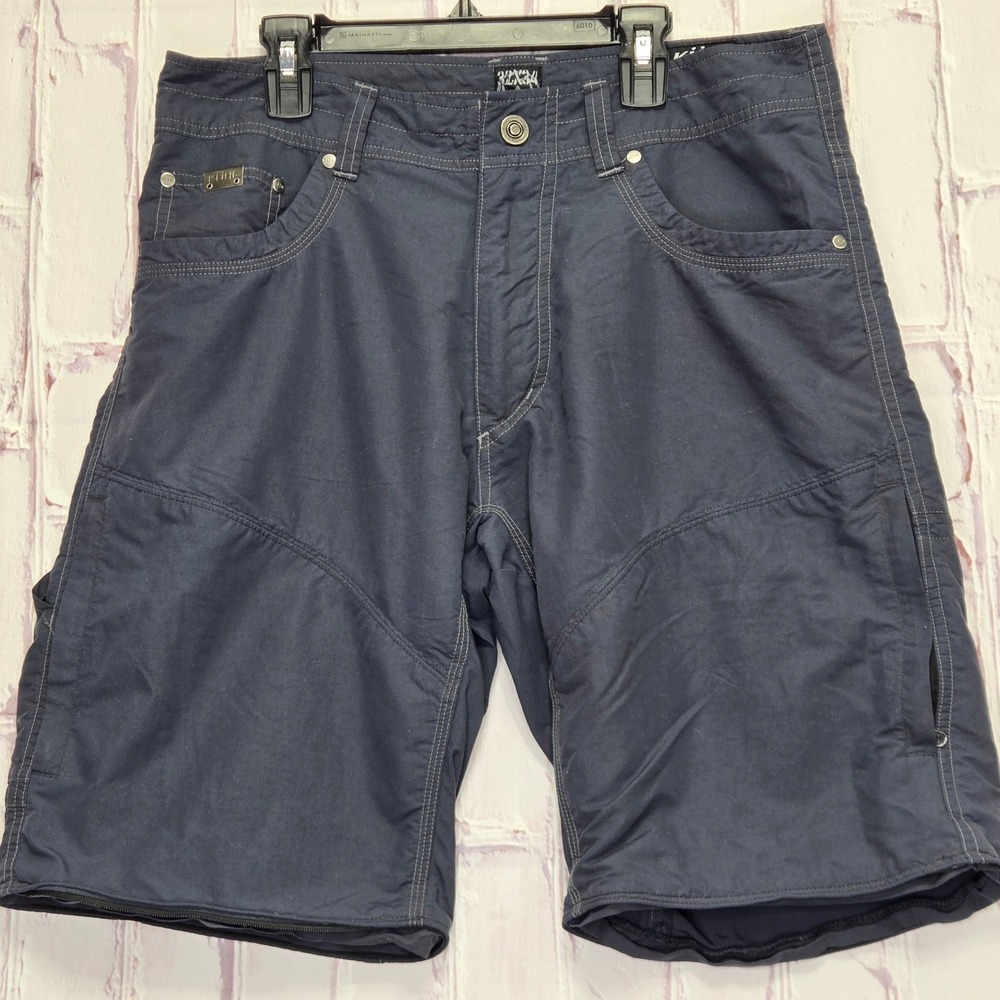 Kuhl Liberator Stealth Shorts Navy Convertible Hiking Walking Outdoor Mens 32
